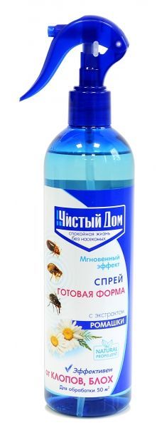 картинка спрей от насекомых с экстрактом ромашки, 400мл; Чистый Дом от магазина Флоранж