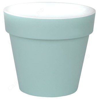 Горшок пластиковый Протея, мятный, 23,5х22,5см, 6л; Россия